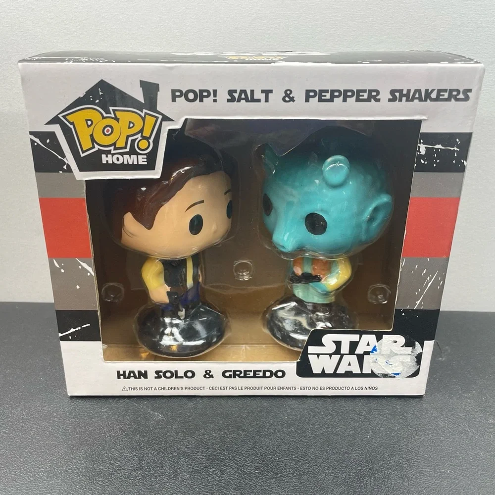 Pop! Home -~STAR WARS~ Salt & Pepper Shakers - Han Solo & Greedo 4”